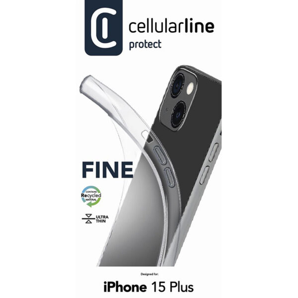 Cellularline Fine - Etui iPhone 15 Plus (przezroczysty) - obrazek 4