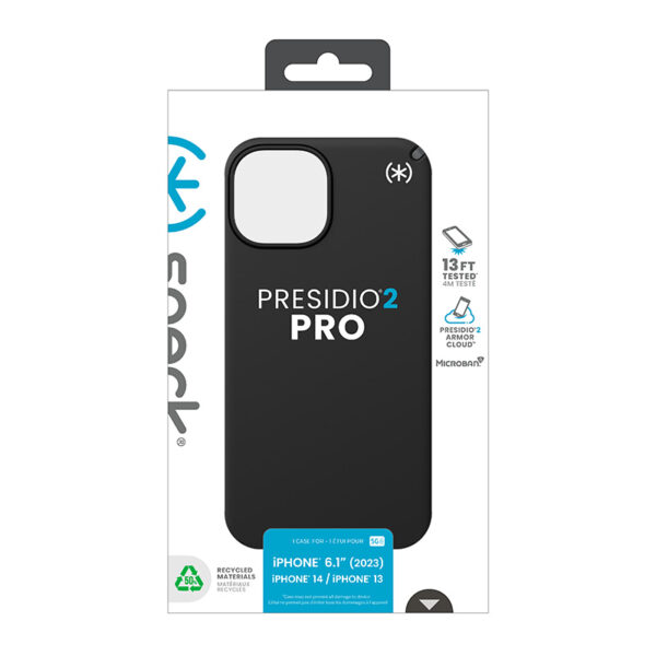 Speck Presidio2 Pro - Etui iPhone 15 / iPhone 14 / iPhone 13 (Black / Slate Grey / White) - obrazek 12