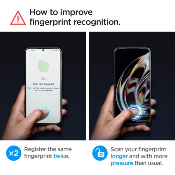 Spigen Glas.TR EZ Fit 2-Pack - Szkło hartowane 2 szt. do Samsung Galaxy S23 - obrazek 11