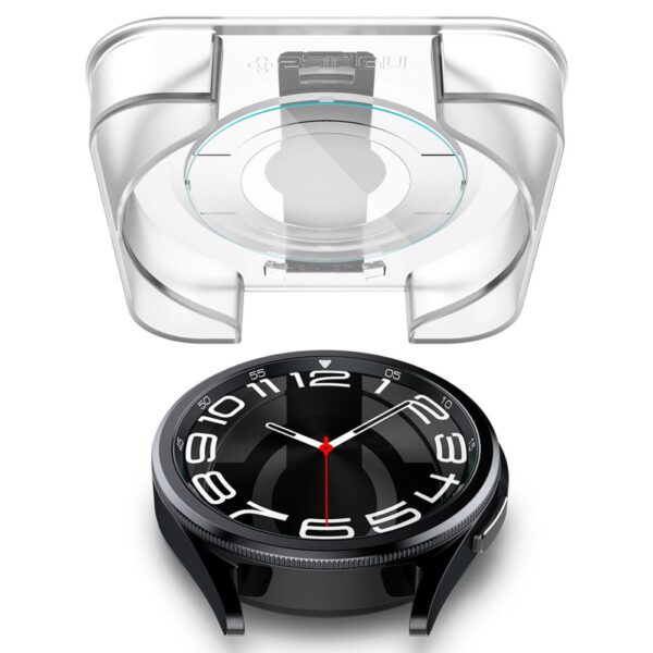 Spigen GLAS.TR EZ FIT 2-Pack - Szkło hartowane do Samsung Galaxy Watch 6 Classic 43 mm (2 szt) - obrazek 4