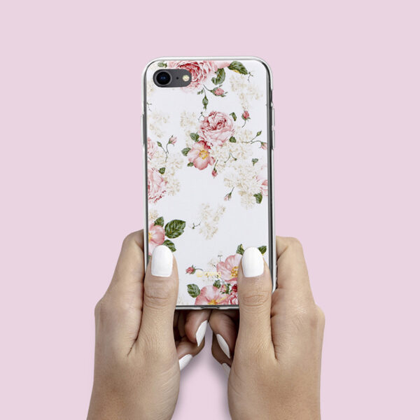 Crong Flower Case - Etui iPhone SE (2022/2020) / 8 / 7 (wzór 02) - obrazek 5