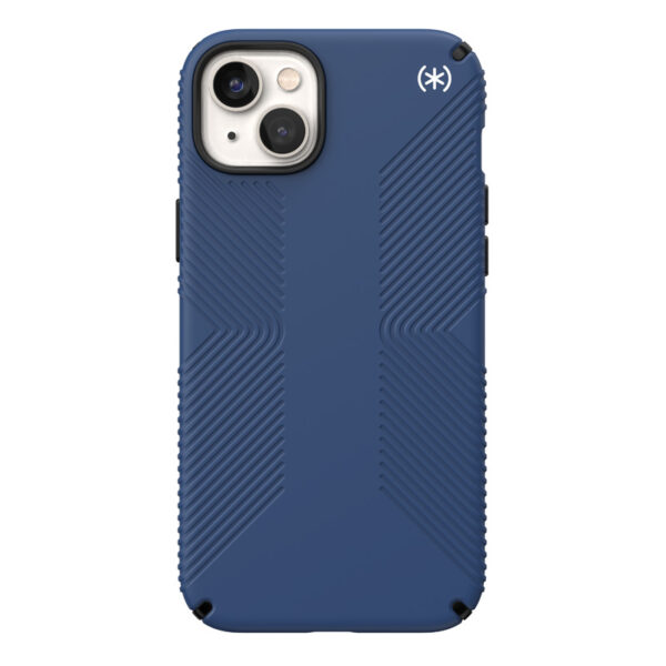 Speck Presidio2 Grip - Antypoślizgowe etui iPhone 15 Plus / 14 Plus (Coastal Blue / Black / White) - obrazek 4