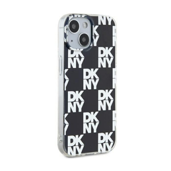 DKNY IML Checkered Mono Pattern - Etui do iPhone 15 Plus / 14 Plus (czarny) - obrazek 4