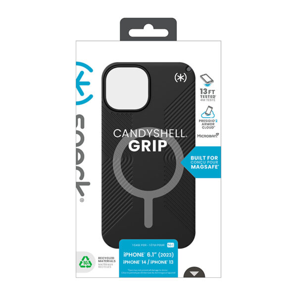 Speck Presidio2 Grip Magsafe - Etui iPhone 15 / iPhone 14 / iPhone 13 (Black / Slate Grey / White) - obrazek 12