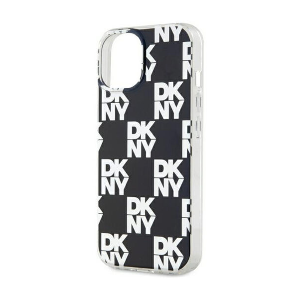 DKNY IML Checkered Mono Pattern - Etui do iPhone 15 Plus / 14 Plus (czarny) - obrazek 6