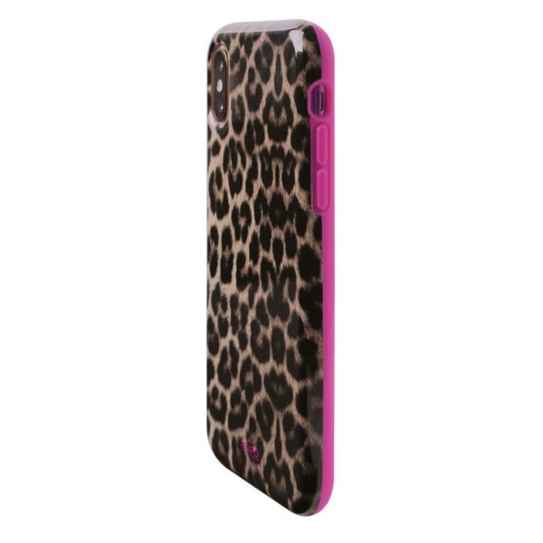 PURO Glam Leopard Cover - Etui iPhone Xs / X (Leo 2) - obrazek 2