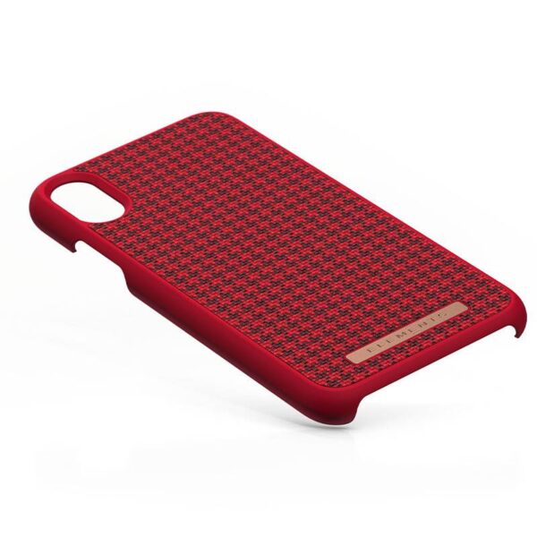 Nordic Elements Saeson Idun - Materiałowe etui iPhone Xs / X (Red) - obrazek 5