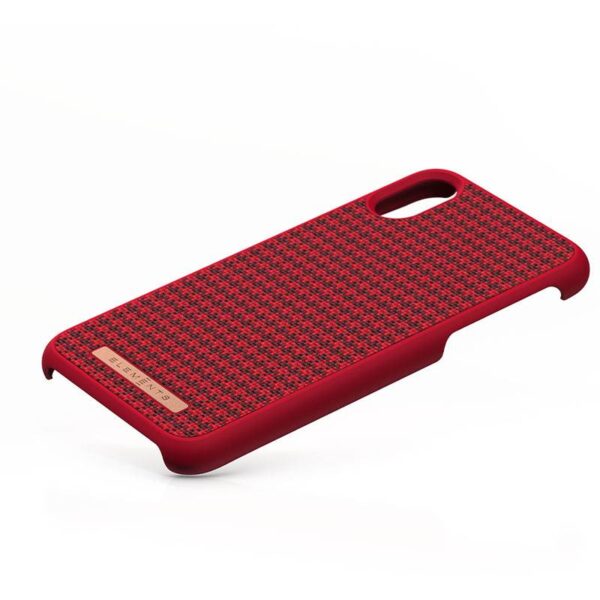 Nordic Elements Saeson Idun - Materiałowe etui iPhone Xs / X (Red) - obrazek 6