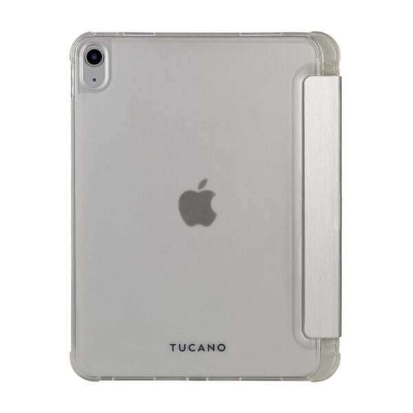 Tucano Satin Case - Etui do iPad 10.9" (2022) w/Magnet & Stand up z uchwytem Apple Pencil (srebrny) - obrazek 3