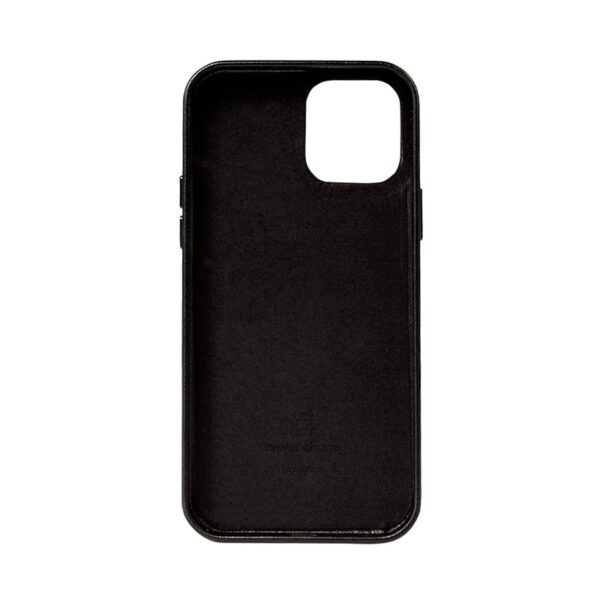 Crong Essential Cover - Etui ze skóry ekologicznej iPhone 12 Pro Max (czarny) - obrazek 5