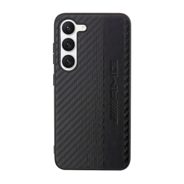 AMG Carbon Stripe & Embossed - Etui Samsung Galaxy S23 (czarny) - obrazek 3