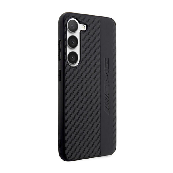 AMG Carbon Stripe & Embossed - Etui Samsung Galaxy S23 (czarny) - obrazek 4