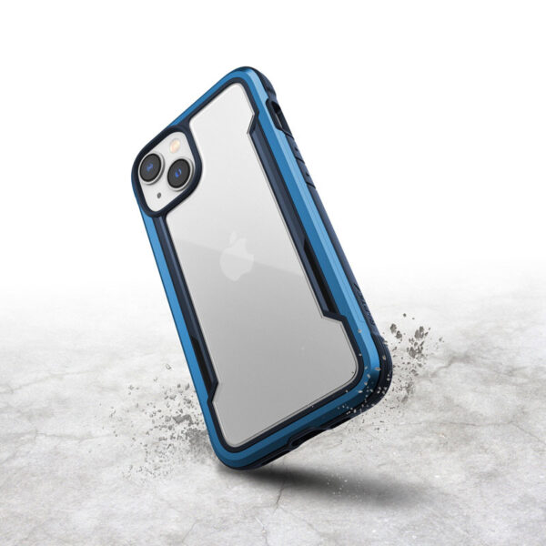 X-Doria Raptic Shield - Etui aluminiowe iPhone 14 (Drop-Tested 3m) (Marine Blue) - obrazek 10