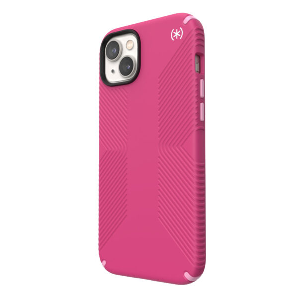 Speck Presidio2 Grip MagSafe - Antypoślizgowe etui iPhone 14 Plus (Digitalpink / Blossompink / White) - obrazek 4