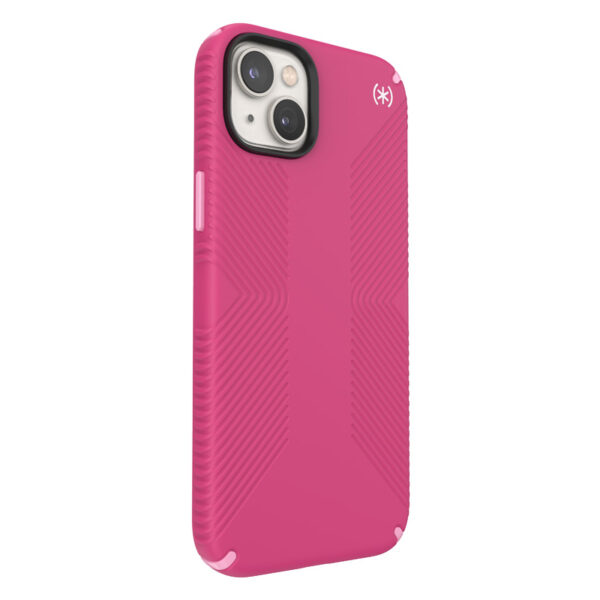 Speck Presidio2 Grip MagSafe - Antypoślizgowe etui iPhone 14 Plus (Digitalpink / Blossompink / White) - obrazek 5