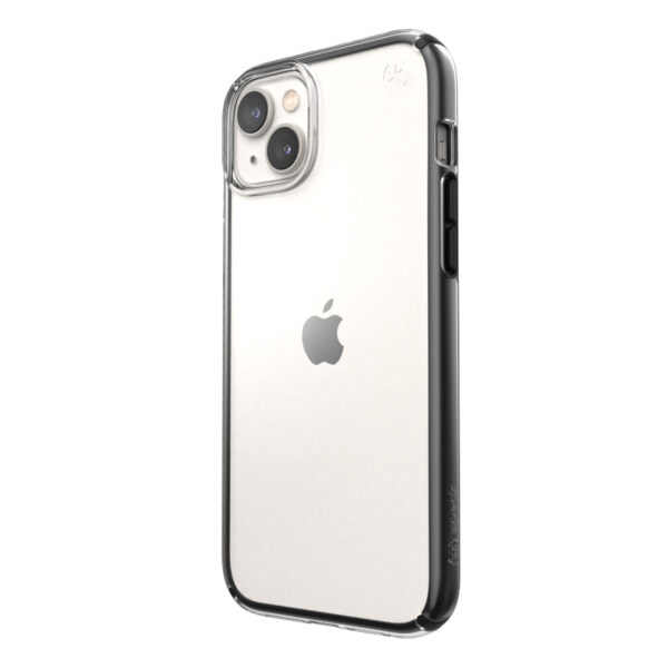 Speck Presidio Perfect-Clear with Impact Geometry - Etui iPhone 15 Plus / 14 Plus z powłoką MICROBAN (Clear / Black) - obrazek 2