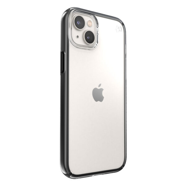 Speck Presidio Perfect-Clear with Impact Geometry - Etui iPhone 15 Plus / 14 Plus z powłoką MICROBAN (Clear / Black) - obrazek 3