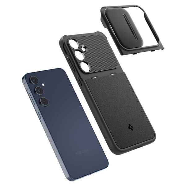 Spigen Optik Armor - Etui do Samsung Galaxy A55 5G (Czarny) - obrazek 11