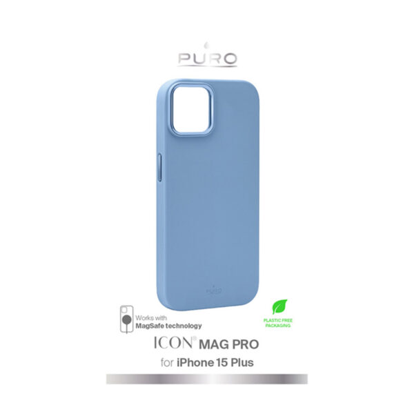 PURO ICON MAG PRO - Etui iPhone 15 Plus MagSafe (Light Blue) - obrazek 3