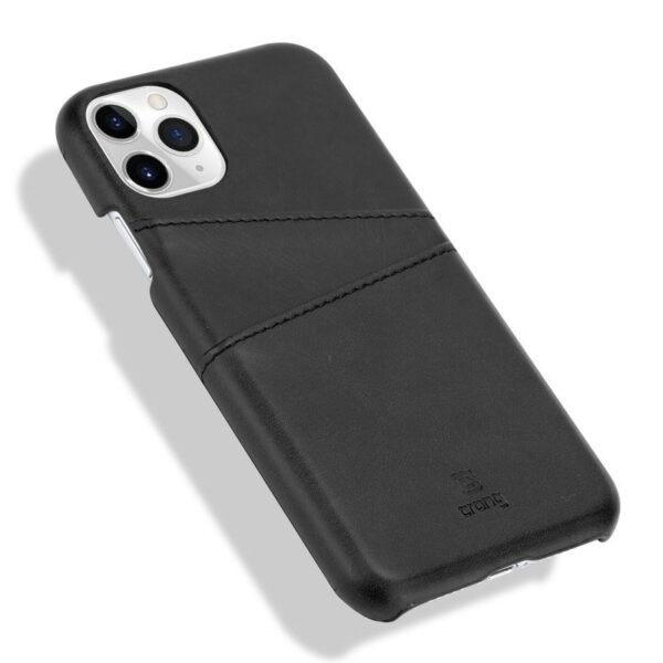 Crong Neat Cover - Etui iPhone 11 Pro z kieszeniami (czarny) - obrazek 4