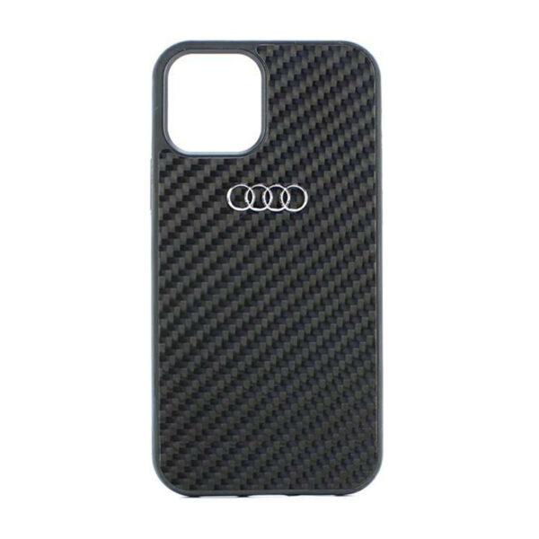 Audi Carbon Fiber - Etui iPhone 11 (Czarny) - obrazek 2