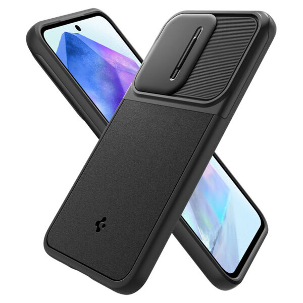 Spigen Optik Armor - Etui do Samsung Galaxy A55 5G (Czarny) - obrazek 12