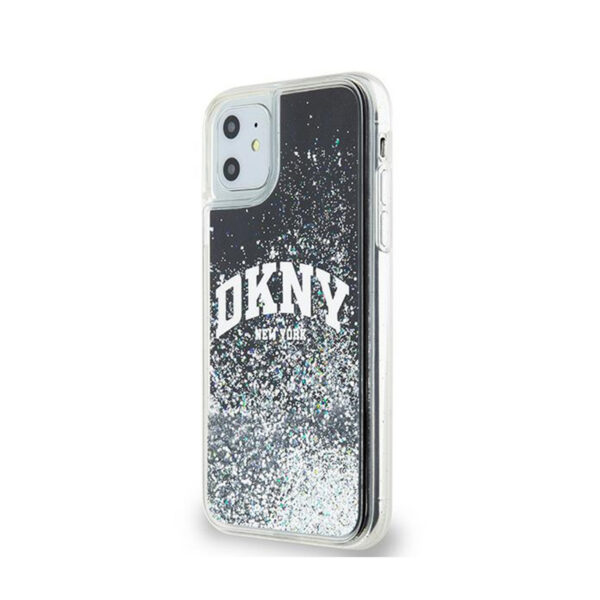 DKNY Liquid Glitter Big Logo - Etui iPhone 11 (czarny) - obrazek 2