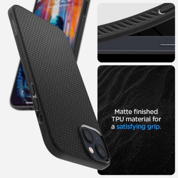 Spigen Liquid Air - Etui do iPhone 14 (Czarny) - obrazek 3