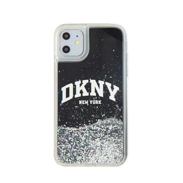 DKNY Liquid Glitter Big Logo - Etui iPhone 11 (czarny) - obrazek 3