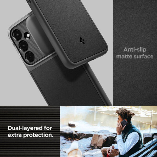 Spigen Optik Armor - Etui do Samsung Galaxy A55 5G (Czarny) - obrazek 15