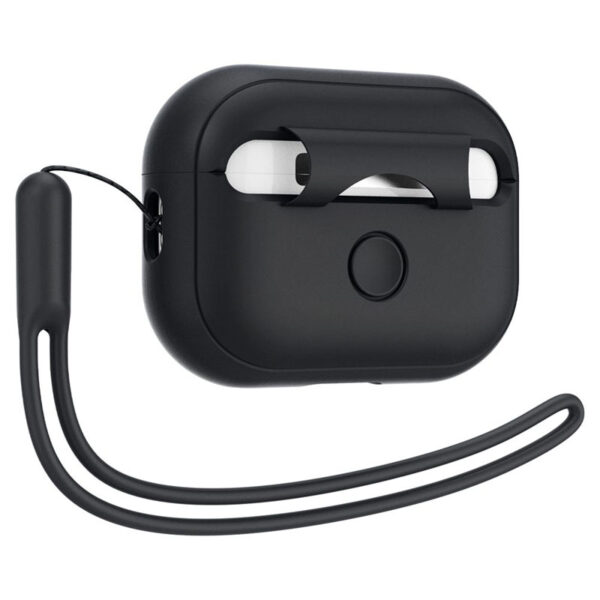 Spigen Silicone Fit Strap -  Etui do Apple AirPods Pro 1 / 2 (Czarny) - obrazek 4