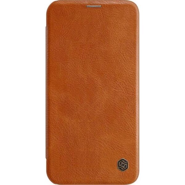 Nillkin Qin Leather Case - Etui Apple iPhone 12 Pro Max (Brown) - obrazek 2