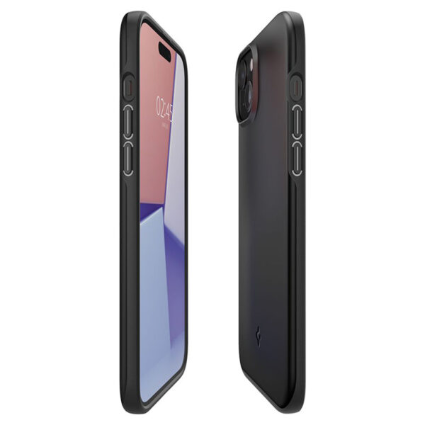 Spigen Thin Fit - Etui do iPhone 15 (Czarny) - obrazek 7