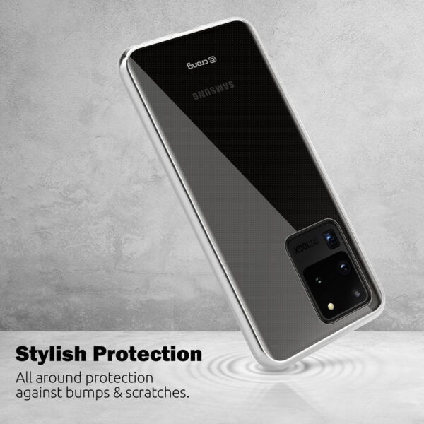 Crong Crystal Slim Cover - Etui Samsung Galaxy S20 Ultra (przezroczysty) - obrazek 6