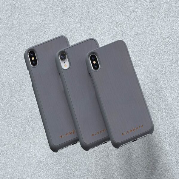 Nordic Elements Original Gefion - Drewniane etui iPhone Xs Max (Mid Grey) - obrazek 14