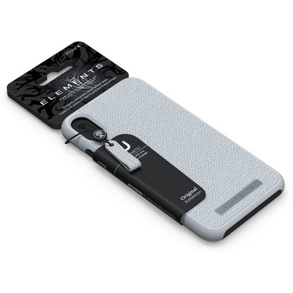 Nordic Elements Original Idun - Materiałowe etui iPhone Xs Max (Light Grey) - obrazek 4