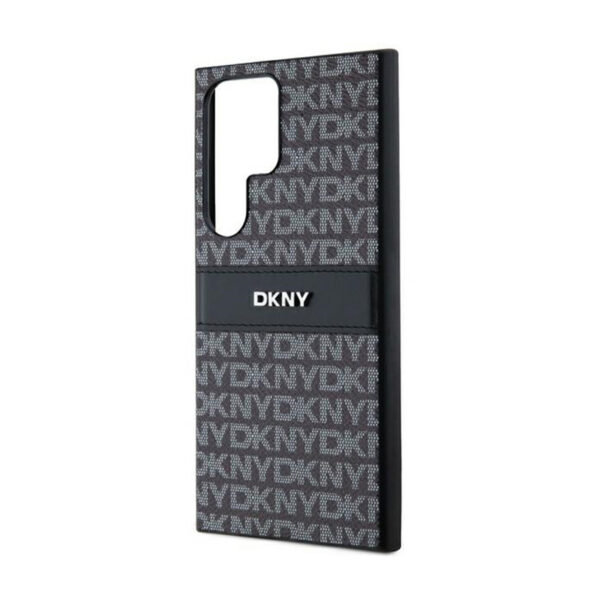 DKNY Leather Mono Stripe & Metal Logo - Etui Samsung Galaxy S24 Ultra (czarny) - obrazek 6