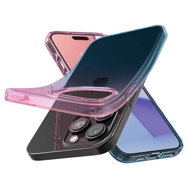 Spigen Liquid Crystal Glitter - Etui do iPhone 15 Pro (Gradation Pink) - obrazek 6