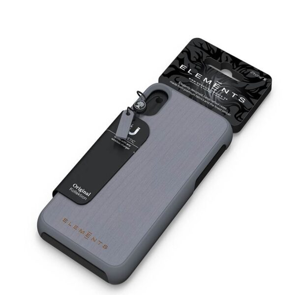 Nordic Elements Original Gefion - Drewniane etui iPhone Xs Max (Mid Grey) - obrazek 5