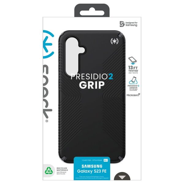 Speck Presidio2 Grip - Etui Samsung Galaxy S23 FE (Black/Black/White) - obrazek 12