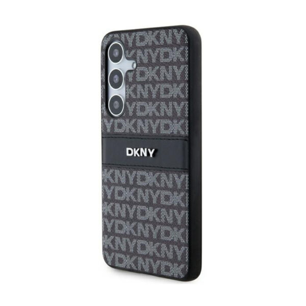 DKNY Leather Mono Stripe & Metal Logo - Etui Samsung Galaxy S24+ (czarny) - obrazek 2