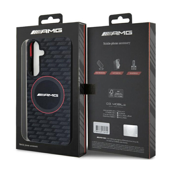 AMG Silicone Carbon Pattern MagSafe - Etui Samsung Galaxy S24+ (czarny) - obrazek 8