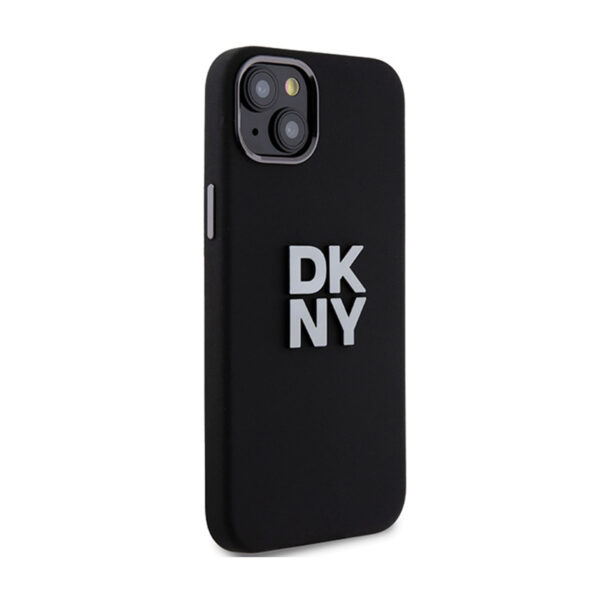 DKNY Liquid Silicone Metal Logo - Etui iPhone 15 Plus / 14 Plus (czarny) - obrazek 3