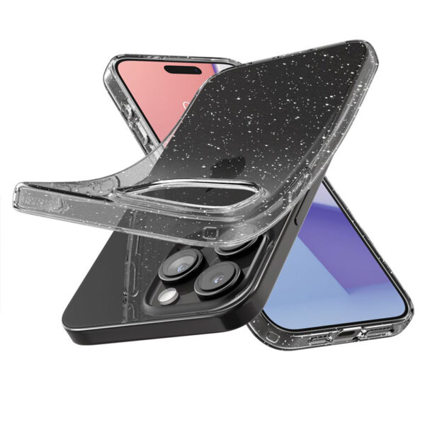 Spigen Liquid Crystal Glitter - Etui do iPhone 15 Pro (Przezroczysty) - obrazek 7