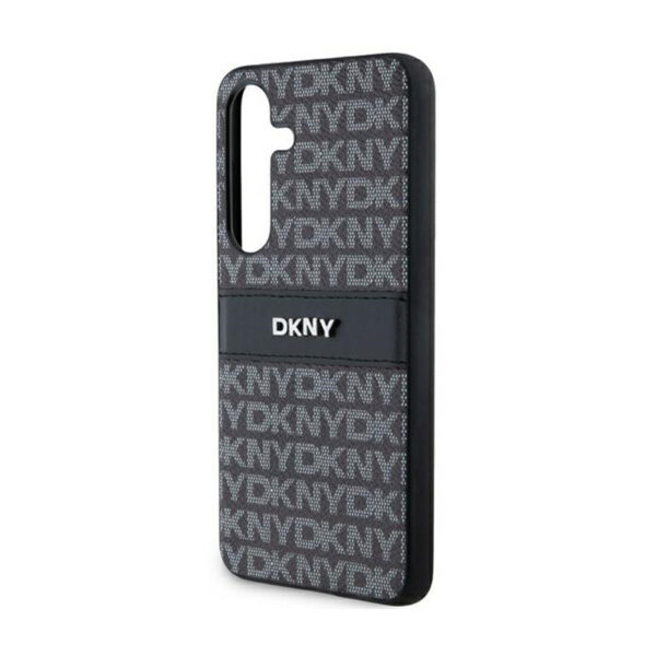 DKNY Leather Mono Stripe & Metal Logo - Etui Samsung Galaxy S24+ (czarny) - obrazek 6