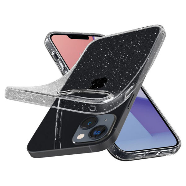 Spigen Liquid Crystal Glitter - Etui do iPhone 15 Plus / iPhone 14 Plus (Przezroczysty) - obrazek 6