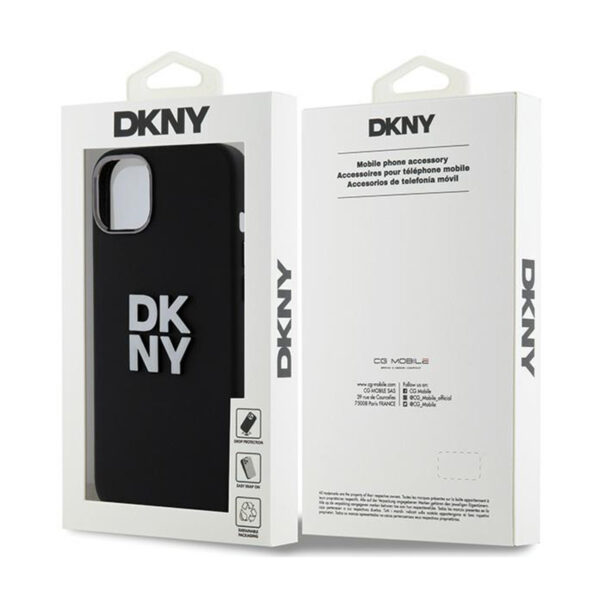 DKNY Liquid Silicone Metal Logo - Etui iPhone 15 Plus / 14 Plus (czarny) - obrazek 7