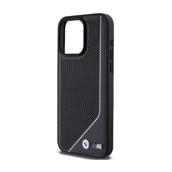 BMW Perforated Twisted Line MagSafe - Etui iPhone 15 Pro (czarny) - obrazek 6