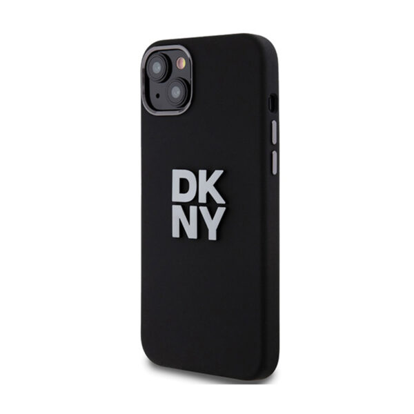 DKNY Liquid Silicone Metal Logo - Etui iPhone 15 / 14 / 13 (czarny) - obrazek 2