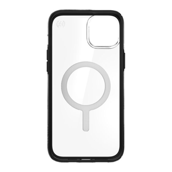 Speck Presidio Perfect-Clear with Impact Geometry + MagSafe - Etui iPhone 15 Plus / 14 Plus z powłoką MICROBAN (Clear / Black) - obrazek 7